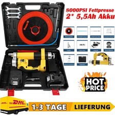 Produktbild - Akku Fettpresse Elektrische Grease Fett Gun Einhandfettpresse /w 2* 5500mAh Akku