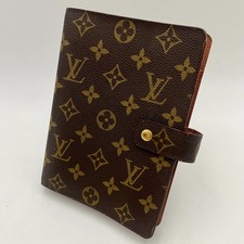 LOUIS VUITTON Monogram Agenda MM Day Planner Cover R20105 LV Auth Excellent B374