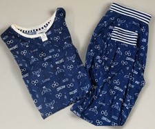 Wizarding World Harry Potter Silky Stretch Fleece Hedwig 2 PC Pajama Set Large