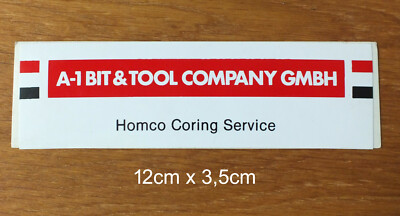 Sticker Aufkleber A-1 Bit & Tool Company Homco Coring Service Drilling Oilfield