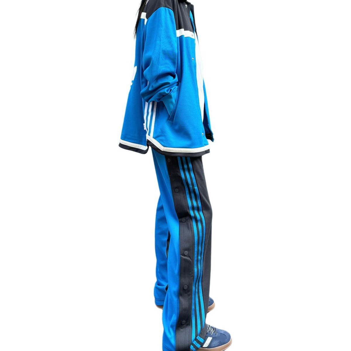 adidas x CLOT Edison Chen Adibreak Pants Bright Blue IY6526 | eBay