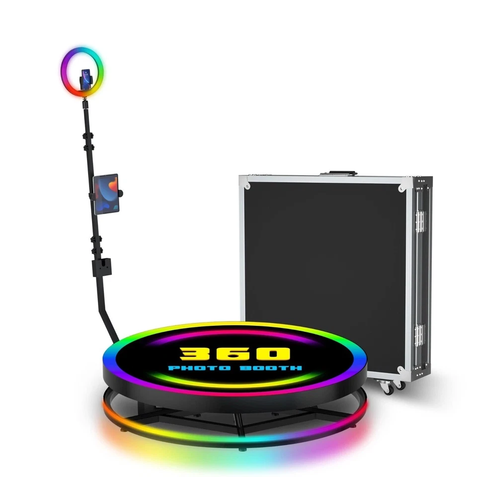 Cabina de fotos 360 video movimiento giratorio plataforma selfie automático motorizado Foto 3 de 3