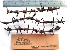 Barbed Wire WWI germany original WW1 dug barb battle relic vintage Great War 