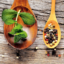 Eurographics Glasbild 30x30cm, Fresh Ingredience, Gewürze, DG-DC1176, NEU/OVP