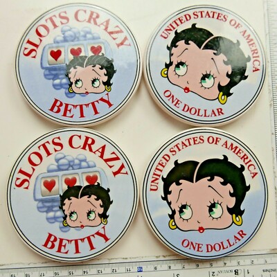 Betty Boop Collectible Cup Coasters Slot Crazy betty One dollar Betty 