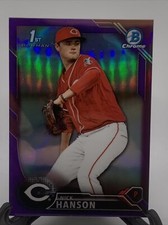 2016 Bowman Chrome Draft Purple Refractors #BDC54 Nick Hanson 126/250
