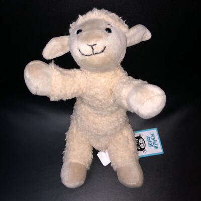Jelly Kitten ''I am Crumbles Lamb'' Rassel weiche Tröster Plüsch Baby Spielzeug Etikett J409