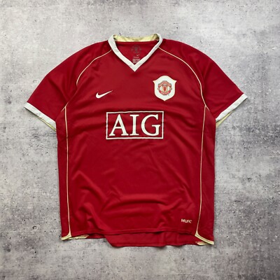Nike Manchester United Ferdinand 5 シャツ Manchester United 2009 - 2010 Home football Nike long sleeve