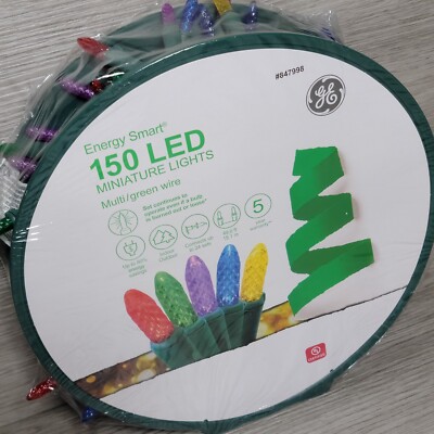 GE Energy Smart 150 Ct 49.6 ft Multicolor Miniature LED Christmas String Lights