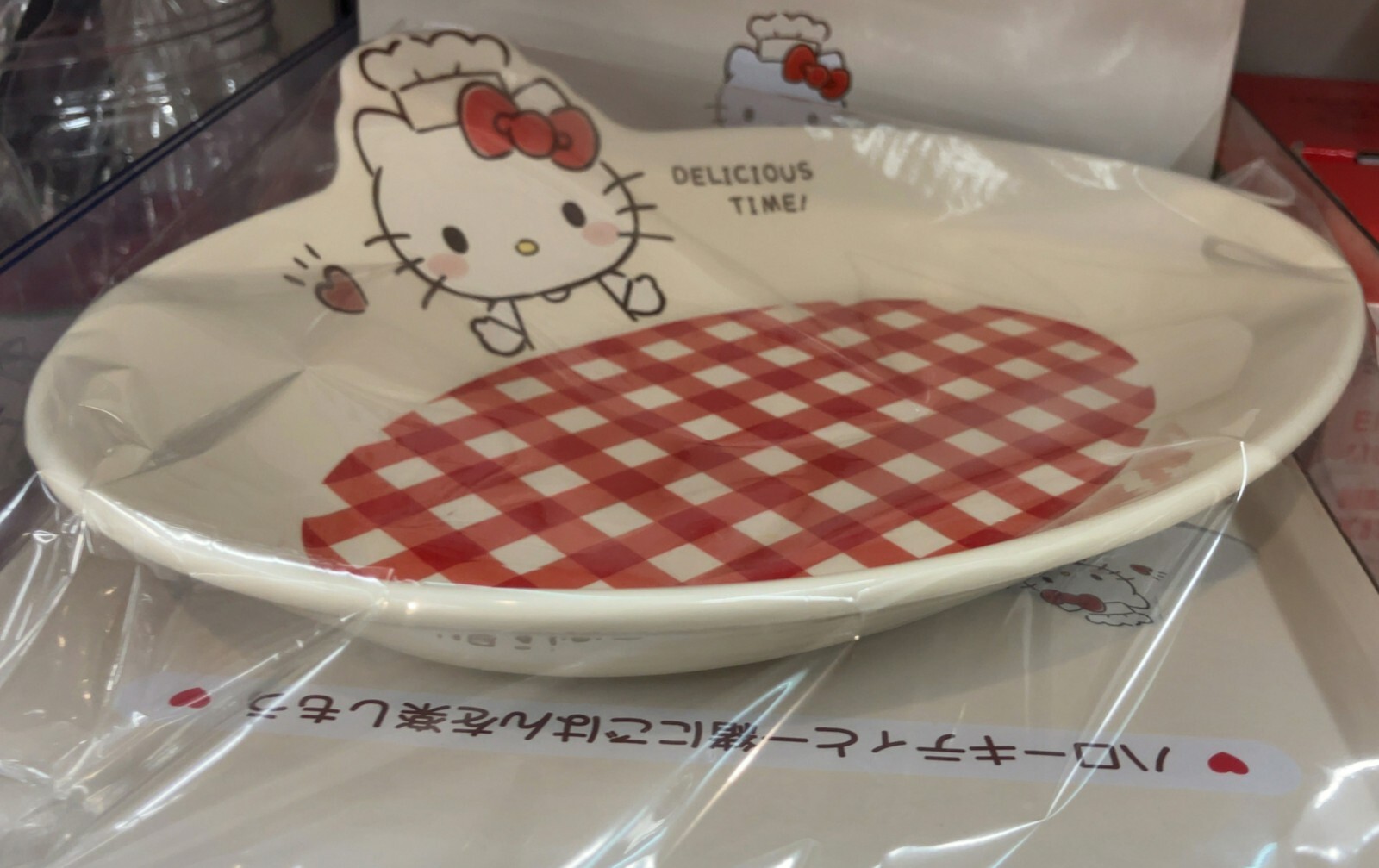 Plato de pasta de cerámica Hello Kitty personaje Sanrio 24 cm vajilla nuevo Japón