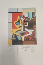 Mark Kostabi - Marguerite's Reverie, Serigrafia a colori 2020 Edizione Limitata