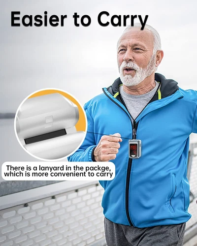 Pulse Oximeter Fingertip Blood Oxygen SpO2 Saturation Monitor Heartbeat Monitor - Picture 5 of 8