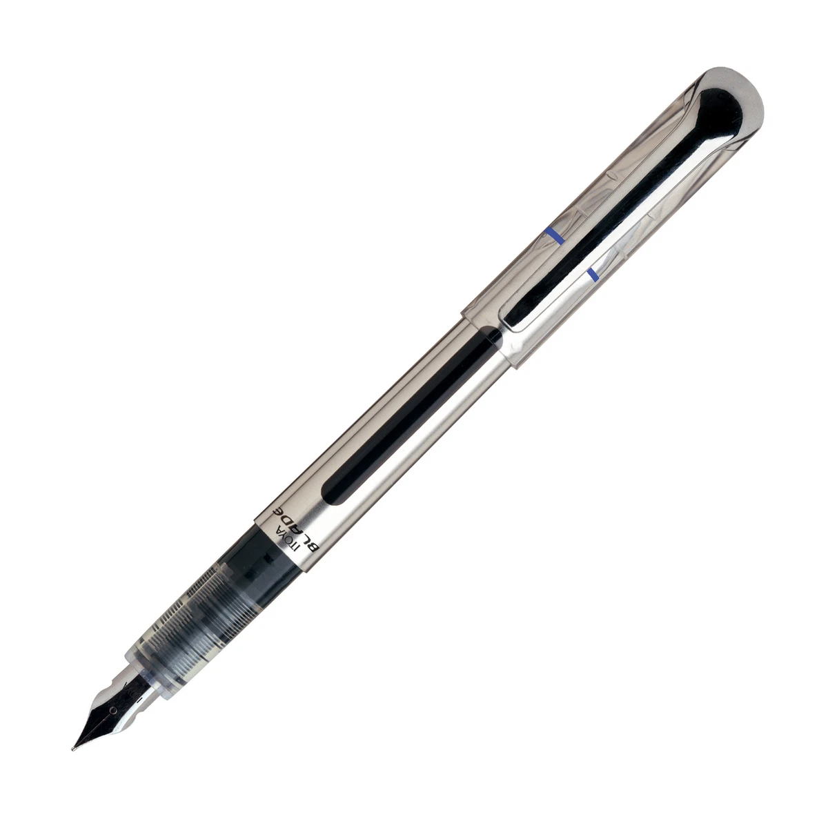 Itoya Blade Disposable Fountain Pen in Black Ink Fine Point NEW