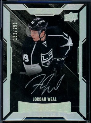 2015-16 UD Black Lustrous Rookies Autographs #56 Jordan Weal 162/299