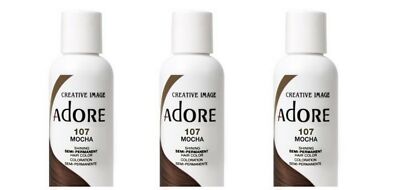 BL Adore Semi-Permanent Haircolor #107 Mocha 4 oz - THREE PACK