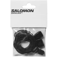 【NEW】Salomon Quicklace Kit, Footwear Lace Replacement Accessory - Black - NS