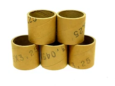(5) HEAVY DUTY 3" X 3" X 3/16" THICK EMPTY CARDBOARD ROLLS HEAVY DUTY STRONG