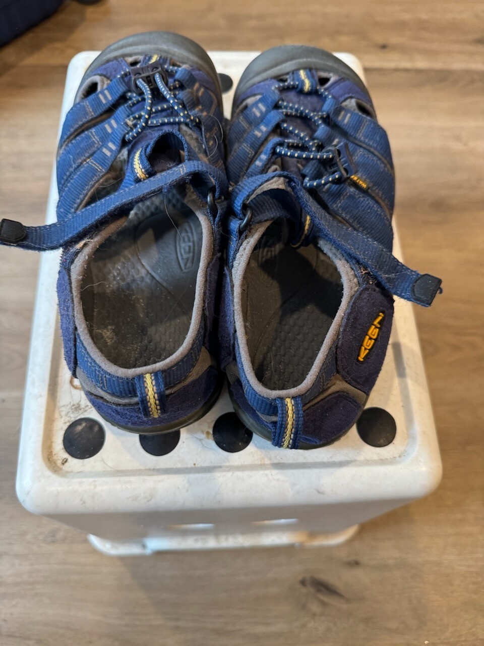 SANDALI SCARPE DA TREKKING ACQUA BIG KIDS KEEN NEWPORT H2 TAGLIA 5 BLU GRIGIO