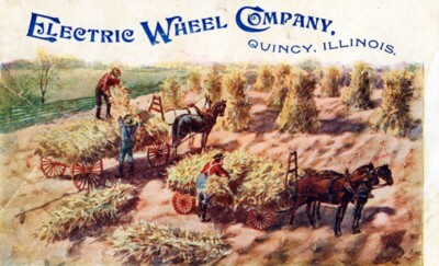 ELECTRIC WHEEL COMPANY, QUINCY, ILLINOIS, RARE CATALOGUE, ca 1900