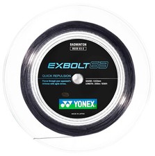 Yonex EXBOLT 63 Black Badminton String 200m Reel - 0.63mm