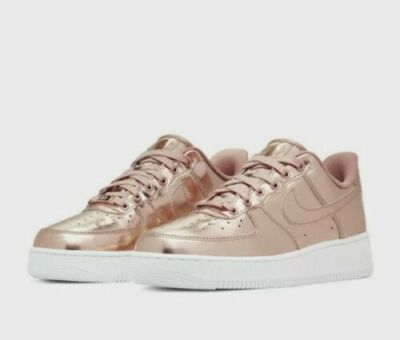 nike rose gold shoes air force 1