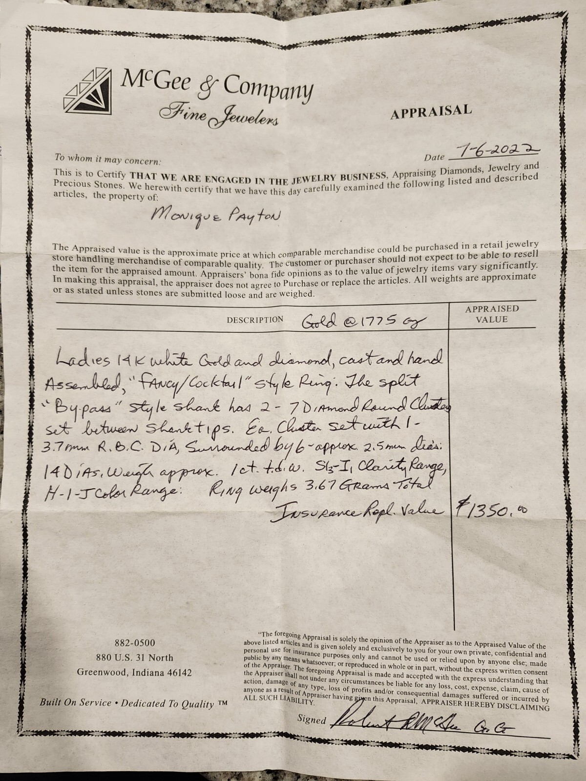 Solid 14k White Gold Double Flower Ring. - image 6