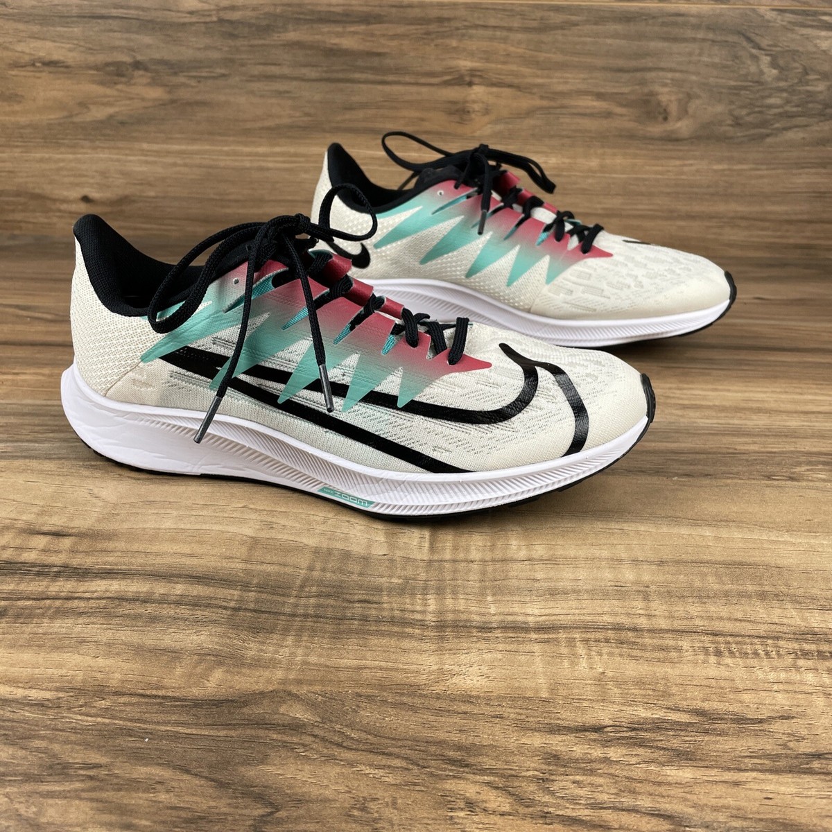 nike running zoom rival fly sneakers in white