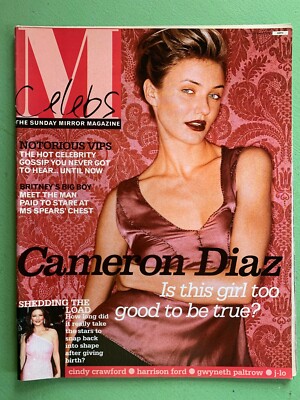 M CELEBS mag 4-Aug-2002 CAMERON DIAZ Kerry Katona EastEnders Daniel Bedingfield