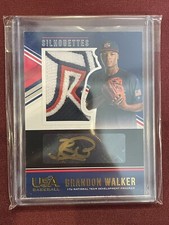 2018 Panini USA Stars & Stripes Brandon Walker Silhouettes Auto #'d /5