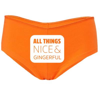 GINGERFUL GINGER PANTS LADIES UNDERWEAR WOMENS QUOTE KNICKERS JOKE