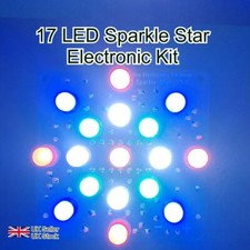 17 LED Christmas Sparkle Star Chaser Electronic Kit, ideal hobby gift