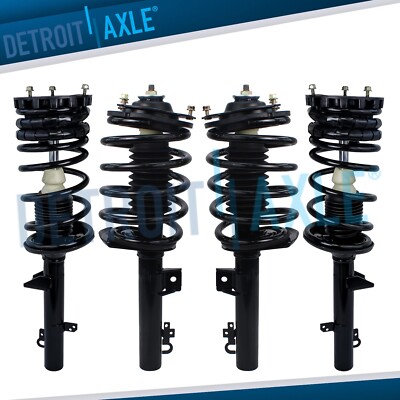Front Rear Struts w/ Coil Assembly for 1996-2007 Ford Taurus Mercury Sable Sedan