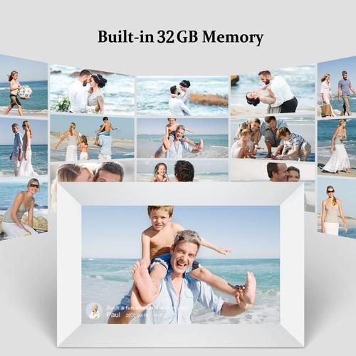 10,1 Zoll WiFi Digitaler Bilderrahmen IPS HD Touchscreen APP-Fotoalbum 1280x800 - Bild 11 von 21