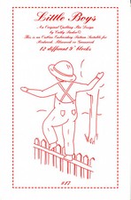 "Little Boys" Quilting Bee Designs Red/Blue/Greenwork Embroidery Pattern  17