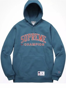 supreme champion hoodie teal