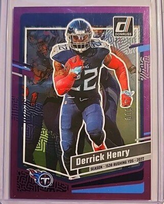 2023 Donruss Stat Line Purple Derrick Henry /500 Tennessee Titans #284