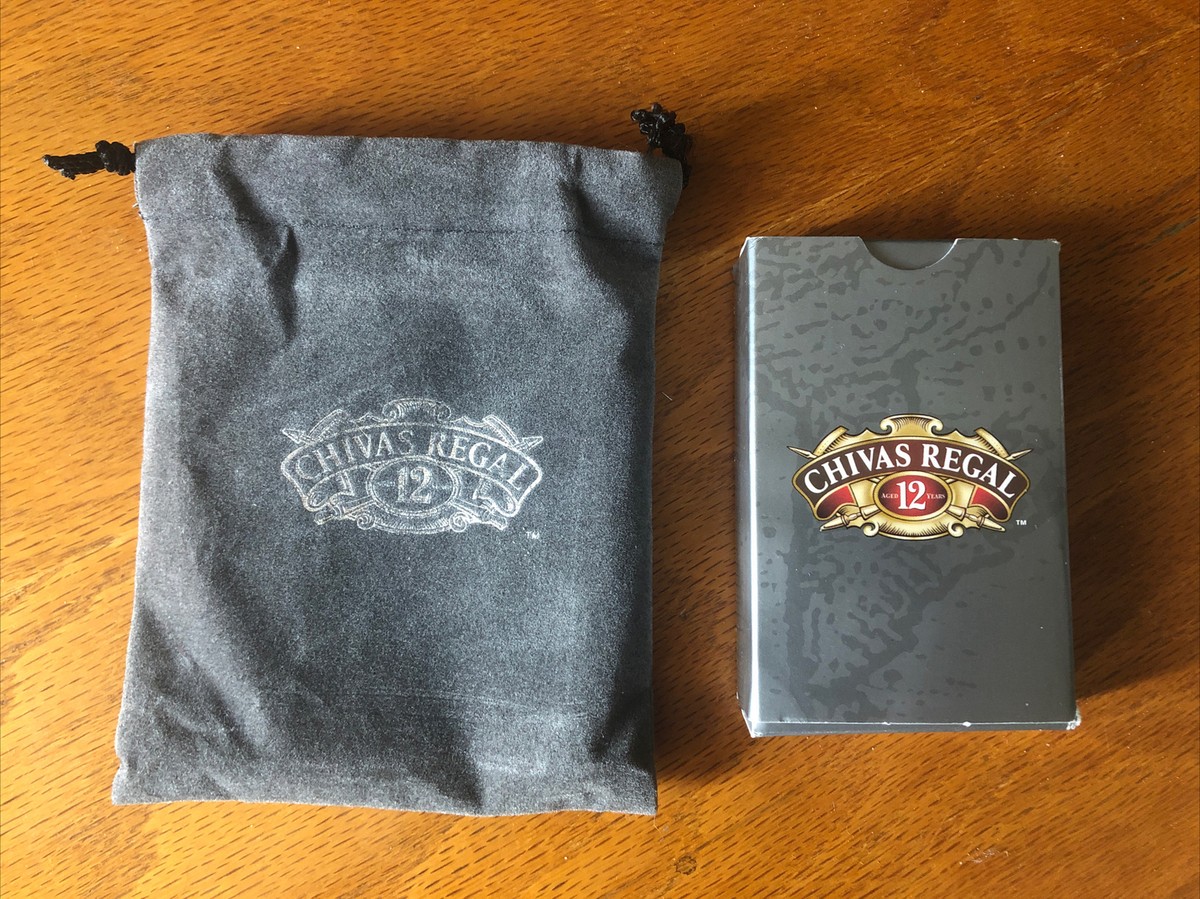CHIVAS REGAL 12 Collectible Playing Cards With Pouch Unused 2004