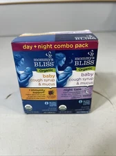 Mommy's Bliss Organic Baby Cough Syrup & Mucus Day & Night Exp 12/25