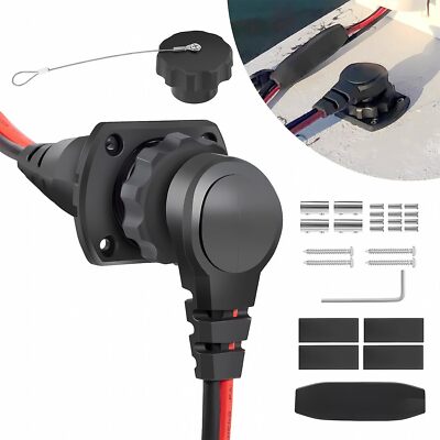 For Minn Kota 1865128 MKR-26 Motor Plug and Receptacle Marine Battery Accessory