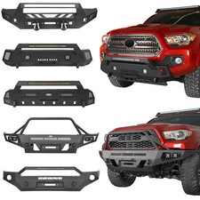 Front Bumper Wled Light Winch Plate Or Skid Plate Fit 2016-2023 Toyota Tacoma