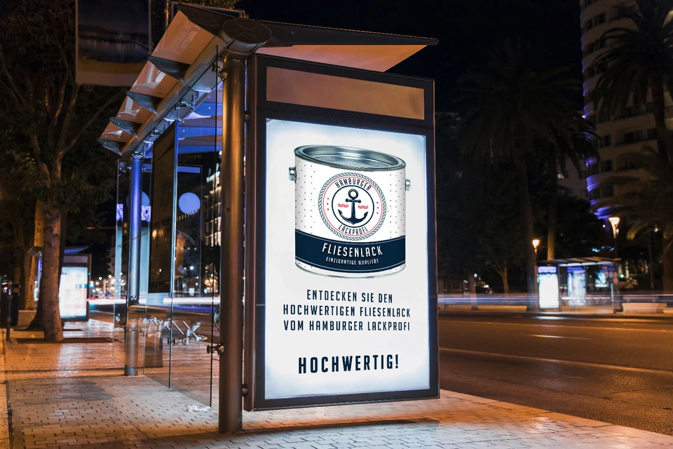 Fliesenfarbe seidenmatt Weiß RAL 9010 Fliesenlack Lackierset HLP - Bild 4 von 4