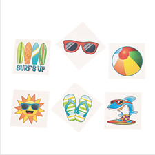 BEACH FUN TATTOOS 72PC - Apparel Accessories - 72 Pieces