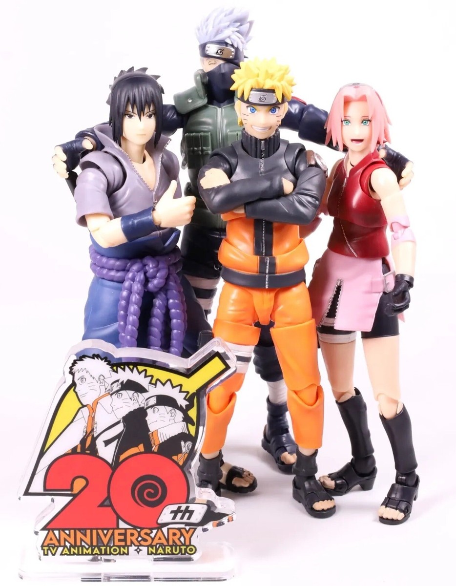 Bandai S.H.Figuarts Naruto Sasuke Sakura Kakashi Action Figure set