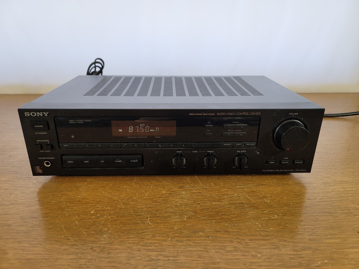 Vintage SONY Model STR-AV570X FM Stereo FM-AM Receiver Tested