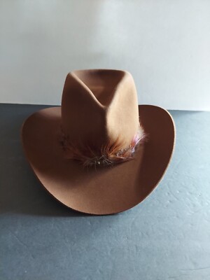 Resistol Stagecoach Self Conforming Brown Felt Western Cowboy Hat Size In  Box