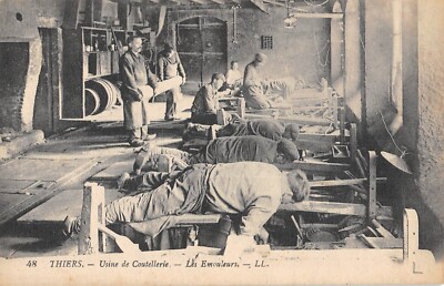 Carte Postale Ancienne CPA 63 Thiers - Usines Vaucanson, Navarron Ainé, Atelier Mécanique (début 1900)