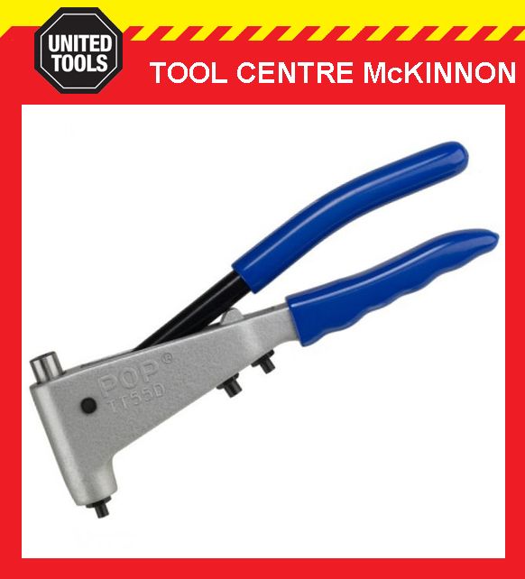 GENUINE POP BRAND TT55D POP RIVET GUN – WITH 3/32”, 1/8” AND 5/32
