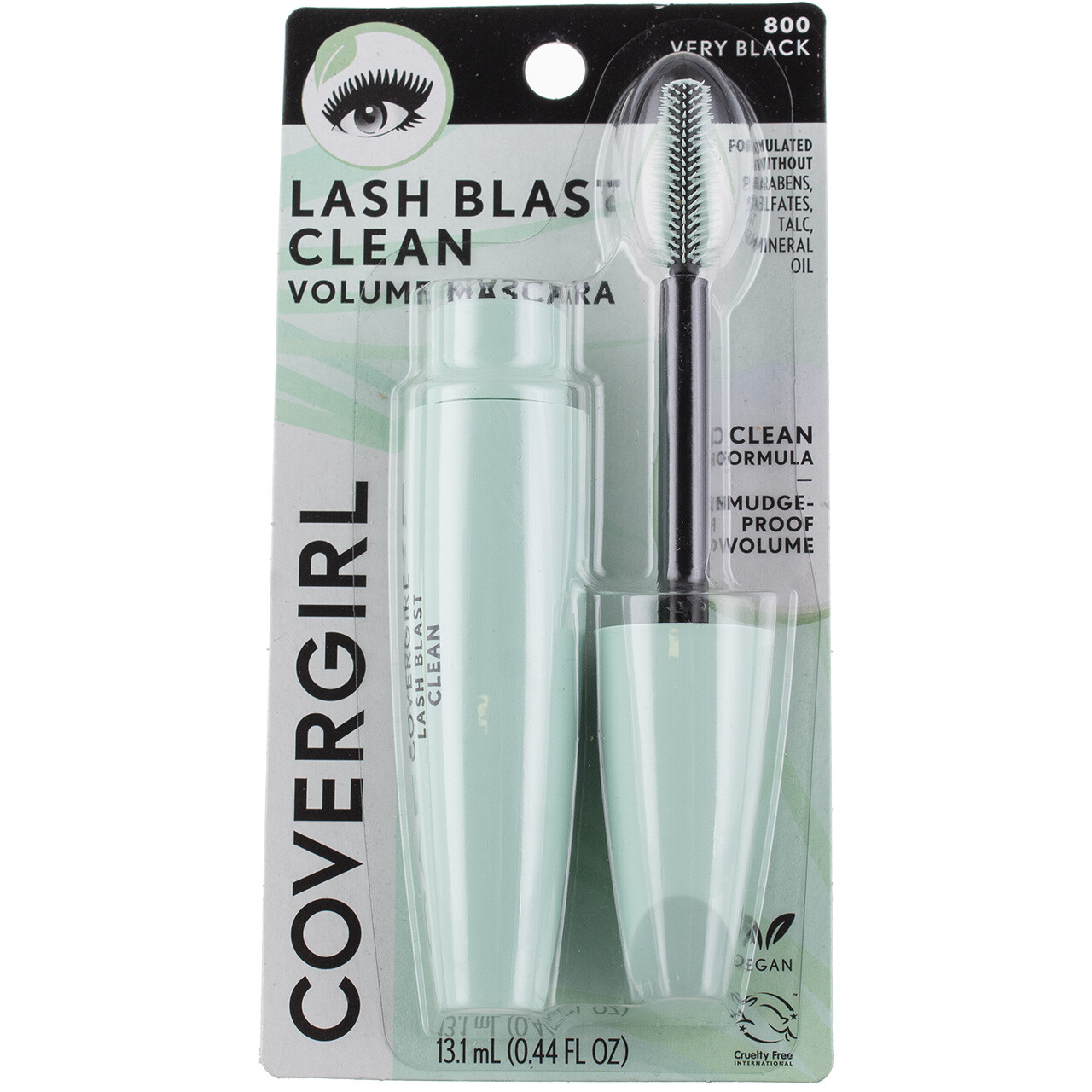 2 Pack CoverGirl Lash Blast Clean Volume Mascara, Very Black 800, 0.44 fl oz