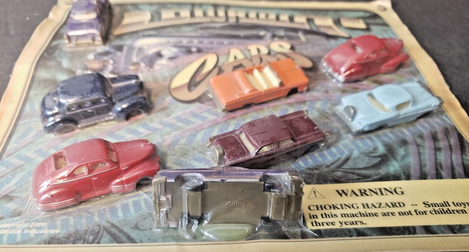 Vintage Lowrider Midget Toy Cars On Clam Pack 8 Cars New Old Stock A&A