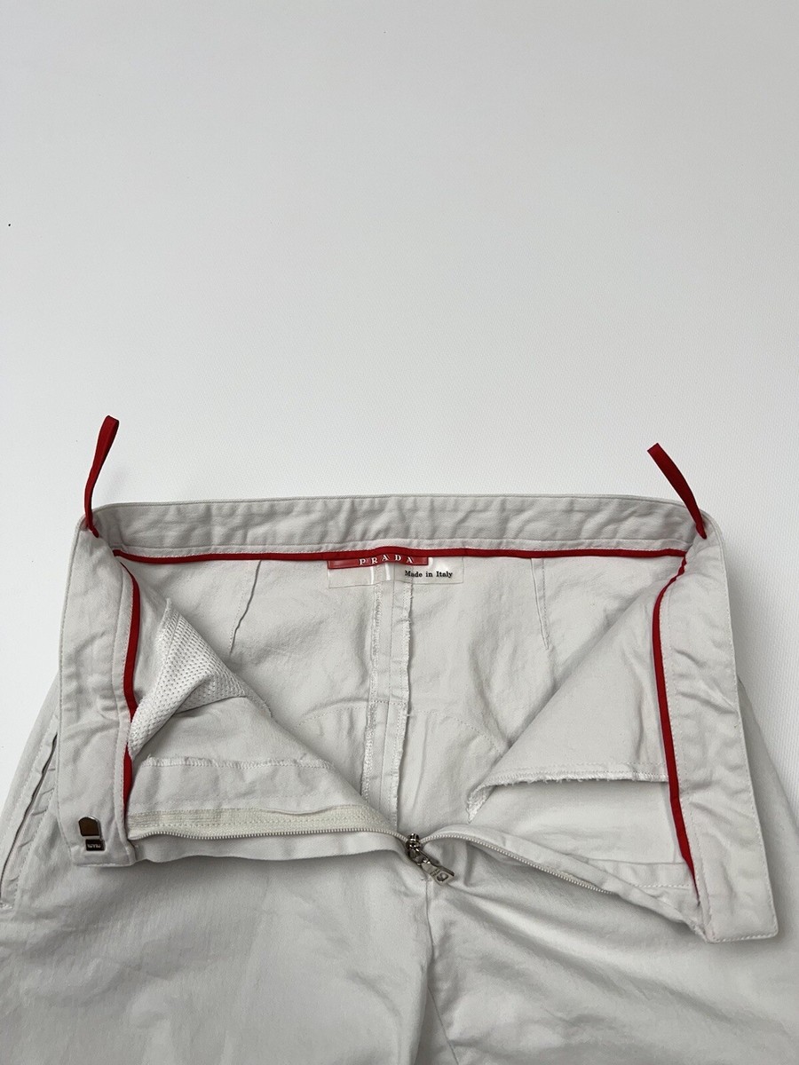 Prada Vintage Sport Pants Red Tab Trousers | eBay Prada Vintage Sport Pants Red Tab Trousers | eBay